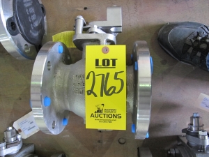 VALVE, BALL TYPE, 4" SIZE, 150 LB RATING, 316 SS MATERIAL, FLANGED CONNECTIONS, STANDARD TRIM. PART # 87A-10A-01 (W-51) LOADING & HANDLING FEE $15-
